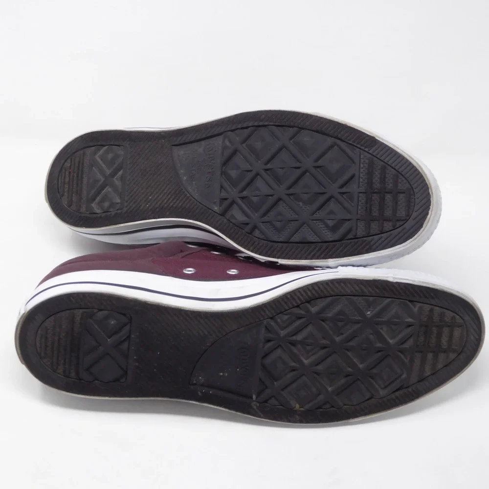 Converse Mens Madison Shoes Burgundy Chuck Taylor All Star Low Top 11.5 - Picture 6 of 9